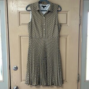 BR Pleat Skirt Collared Dress